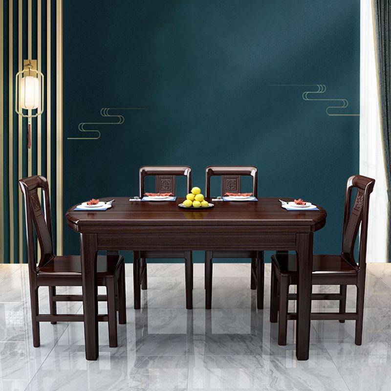 Modern Foldable Dining Table for Home Solid Wood Dinette Table