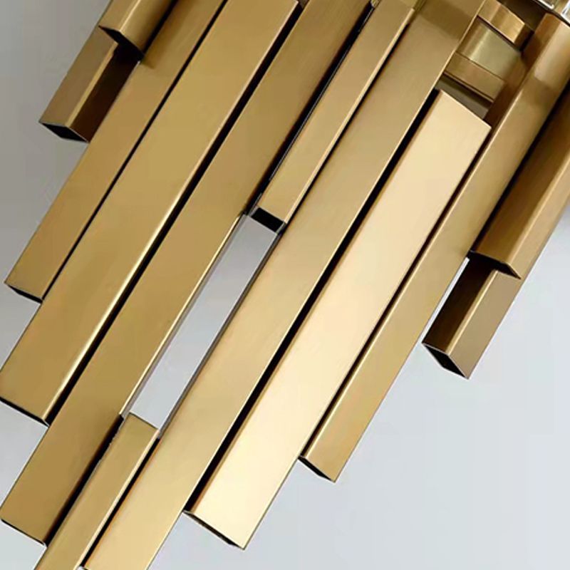 2-Light Modern Golden Wall Mounted Sconce Unique Crystal Wall Light for Foyer