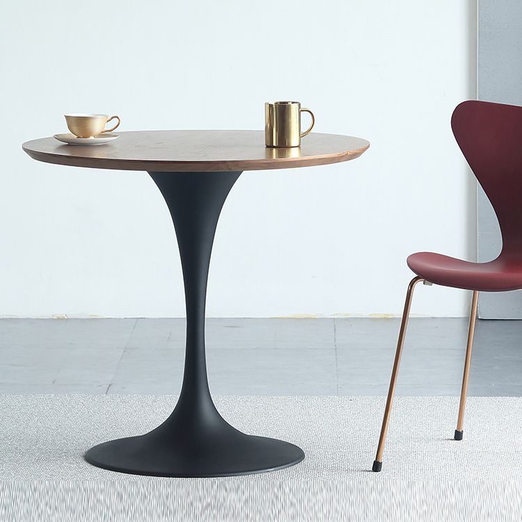 Mesa de comedor de madera sólida redonda Simplicidad de tulipán de tulipán para comedor para comedor