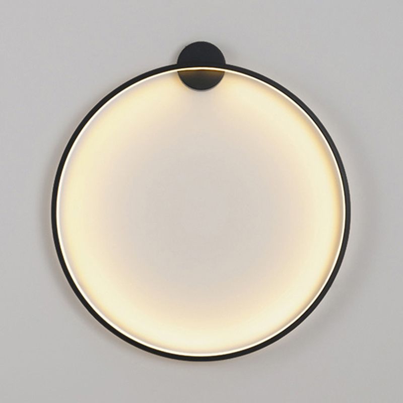 Iluminación de pared círculo en estilo moderno de silicona 1 lámpara de pared LED de luz