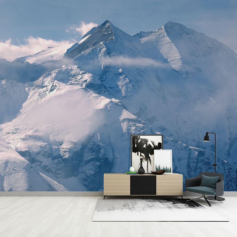 Photography Mountain Mural Environment Friendly Wallpaper for Home Decor