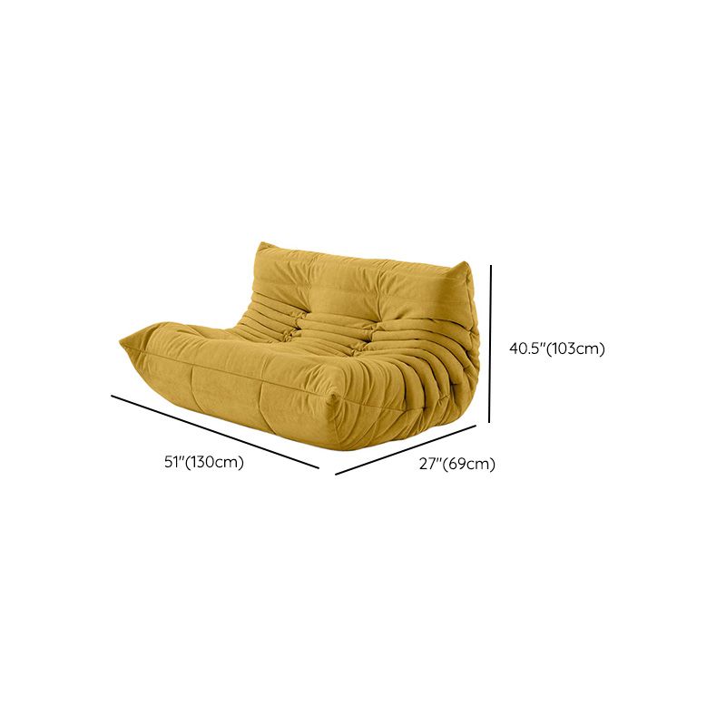 Contemporary Tufted Cushions Armless Living Room Standard Seating