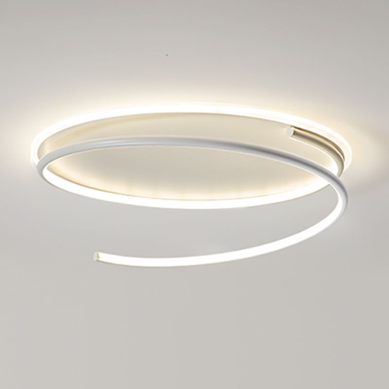 Lineare Form Deckenbefestigungen Moderne Stil Metall 2 Light Deckenbefestigungen Montiert
