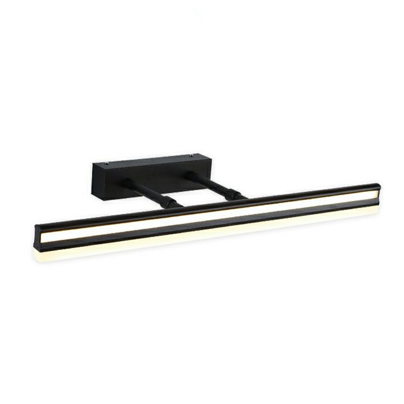 Modern Style Linear Shade Wall Lighting Metal 1 Light Mirror Sconce Lamp