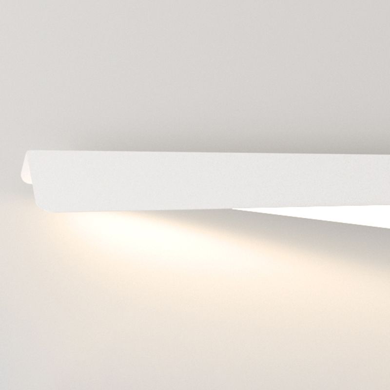 Metal 1 - Light LED Bath Fixture in White Unique Contemporary Bathroom Vanity Lighting