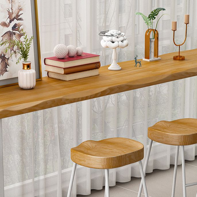 Contemporary Metal Legs Bar Stools Living Room Counter Chair