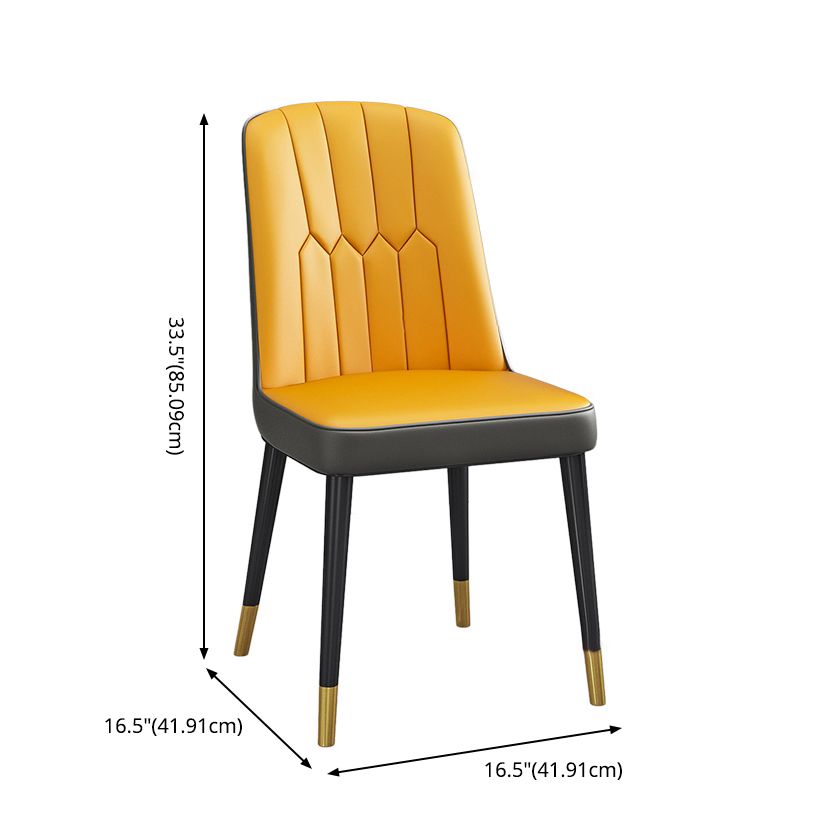Modern Fixed Sintered Stone Dining Room Table with 4 Metallic Legs Kitchen Dining Set