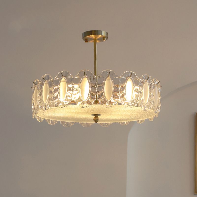 Modern Glass Shade Ceiling Lamp Minimalist Flush Mount Light Fixture