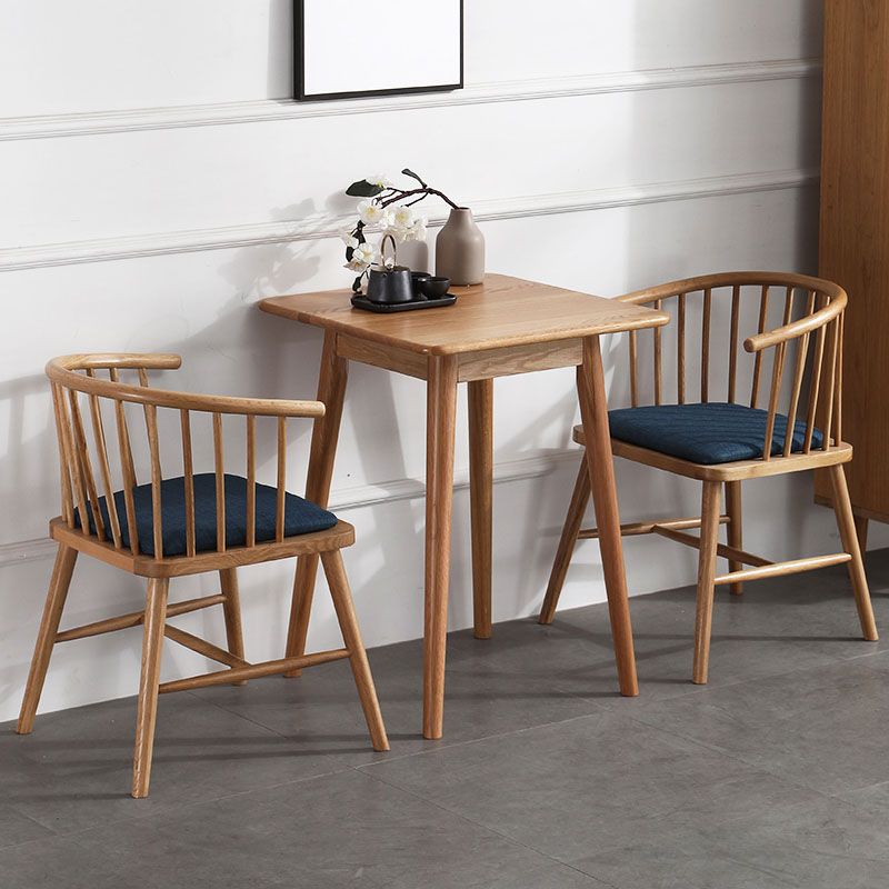 Silla trasera Windsor de estilo moderno, sillones de comedor con patas de madera para cocina