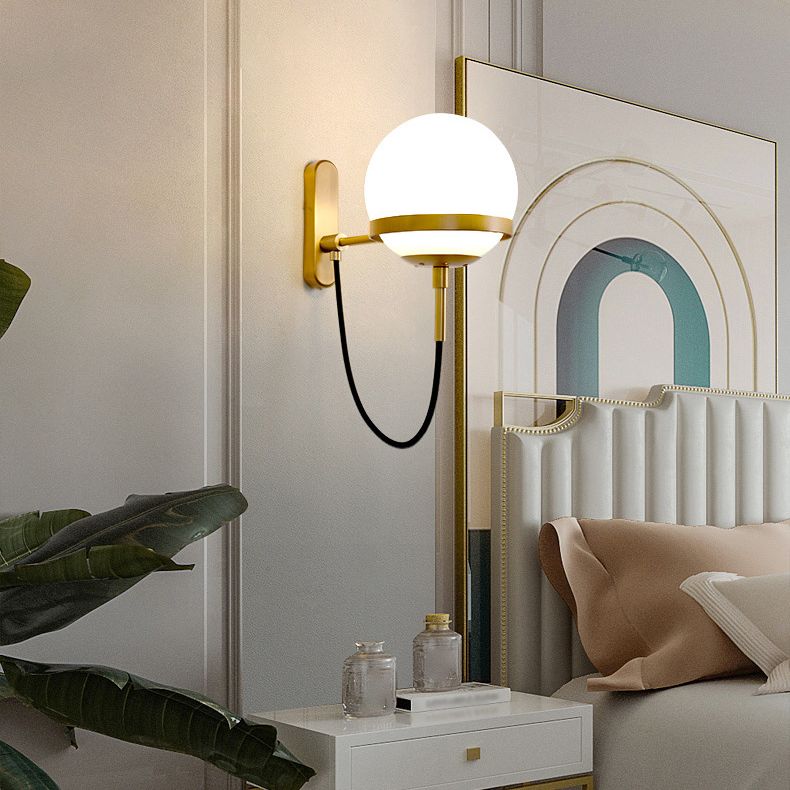 Illuminazione da parete a parete a forma di vetro Apparecchiatura da parete in stile contemporaneo