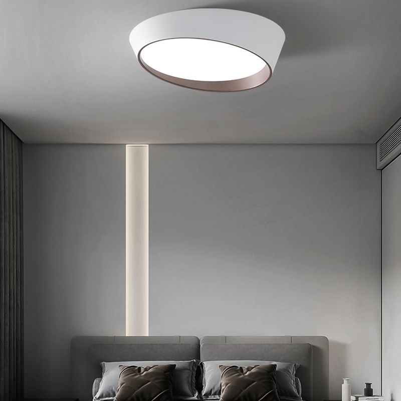 Metal Flush Ceiling Light Fixtures Modern Flush Mount Fixtures with Acrylic Shade