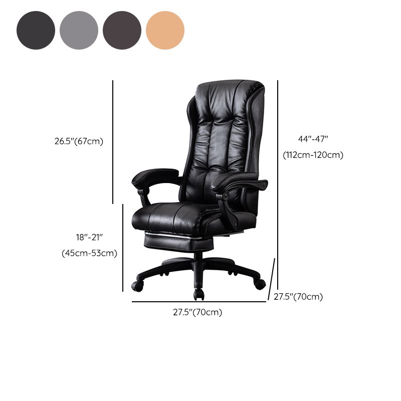 Modern Style Office Chair Upholstered Armrests Task Chair for Office