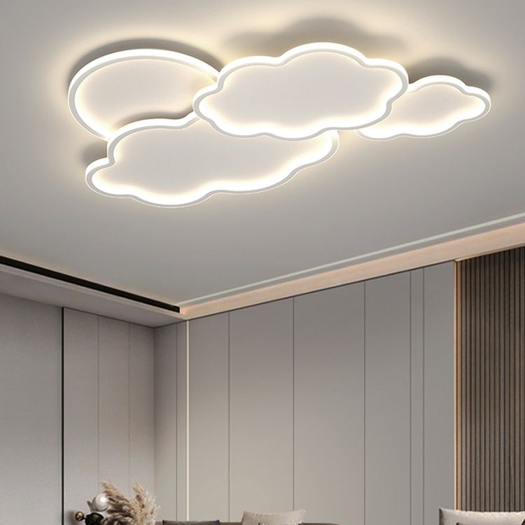 LED Ceiling Light Modern White Ceiling Mount Lamp for Living Room