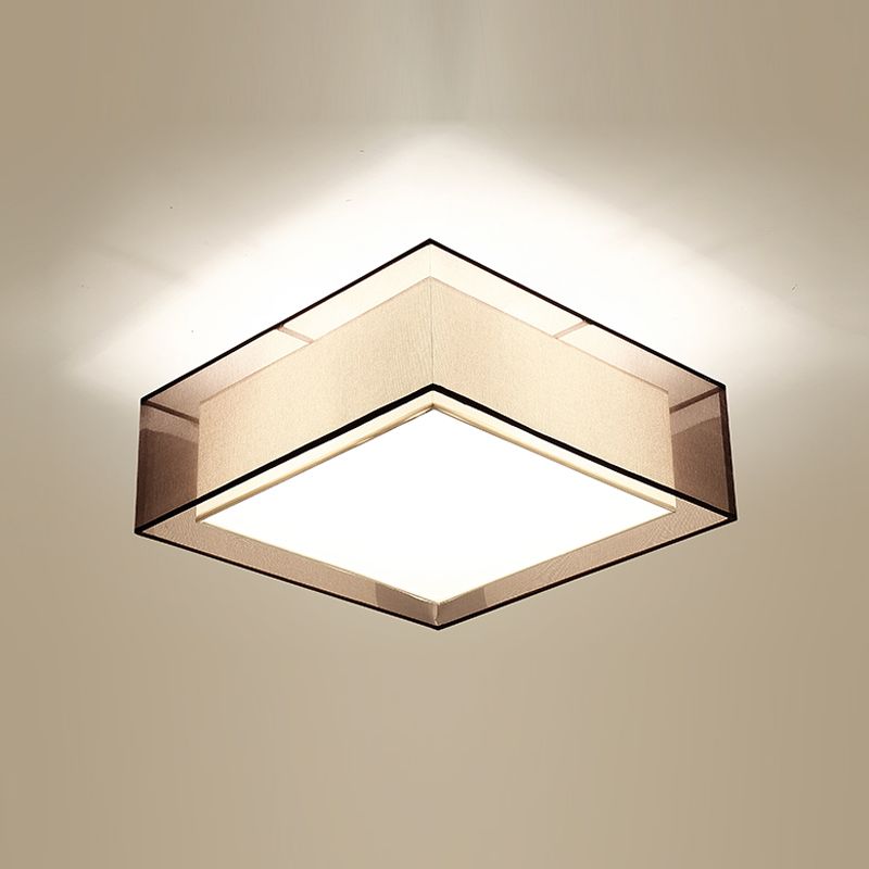 Tela cercana a la luz de techo geométrica lámpara de montaje de techo tradicional