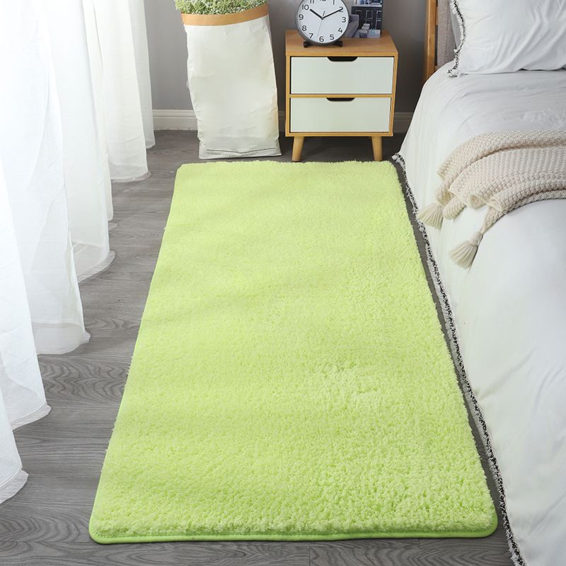 Tapis moderne blanc mélangé de couleurs pures, tapis d'intérieur lavable pour la décoration de la maison