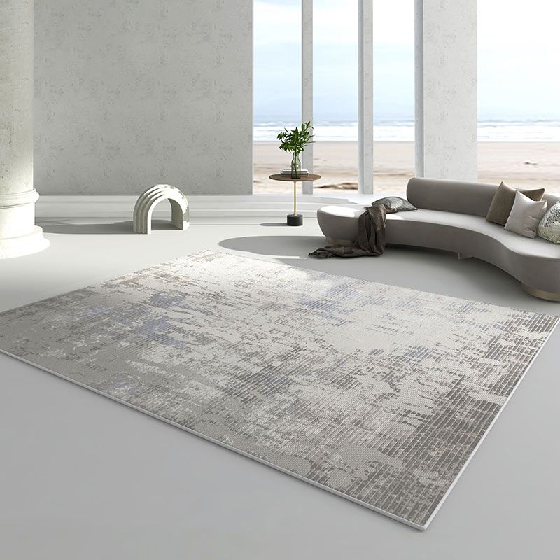 Industrial Grey Tone Area Teppich Aquarell Teppich-Polyester-Innenteppich mit Rutschtraining