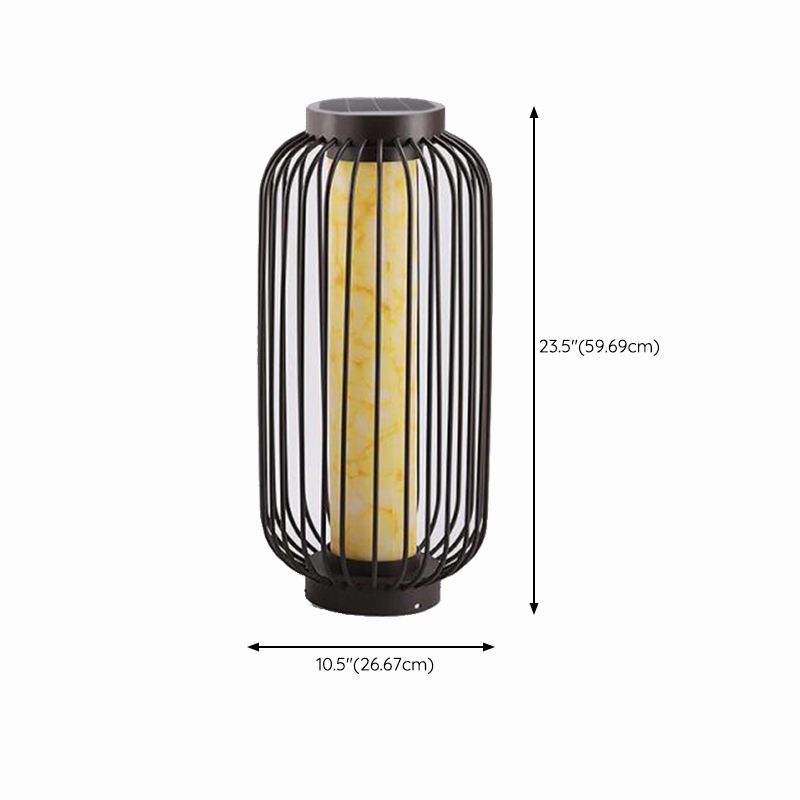 Modern LED Pillar Lighting Fixture Simplicity Solar Light for Garden
