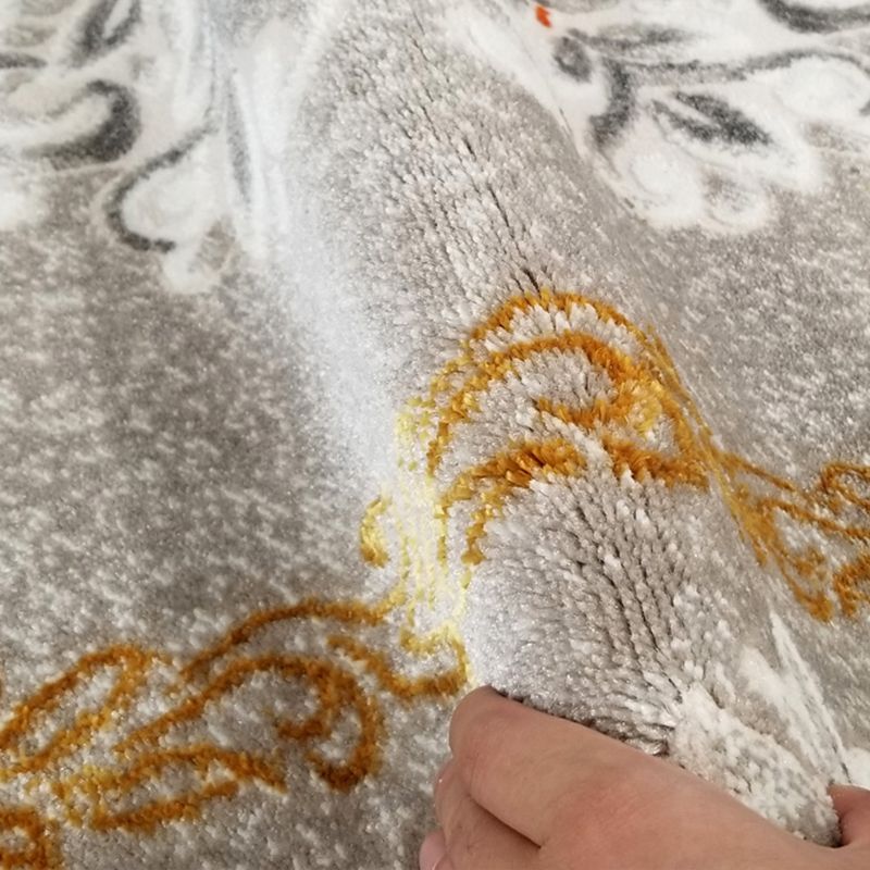 Vintage-Wohnzimmerteppich, mehrfarbiger Polypropylen-Teppich, haustierfreundlich, maschinenwaschbarer Teppich