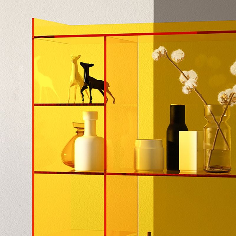 Libreria standard acrilica scandinava, libreria chiusa, 23,6 "L x 9,84" W x 47.2 "H