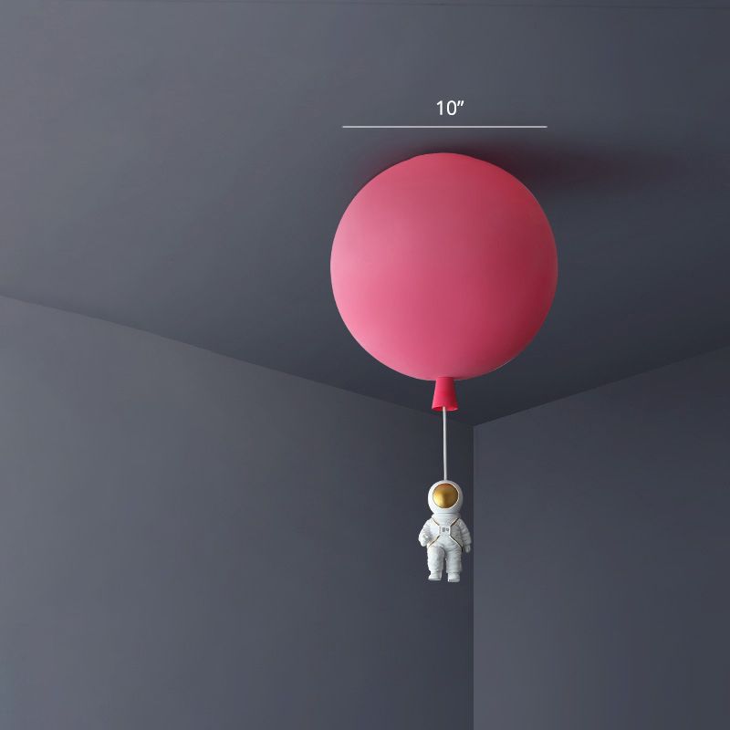 Ballon et astronaute lampe de plafond Enfants acryliques 1 Hier-chambre à coucher
