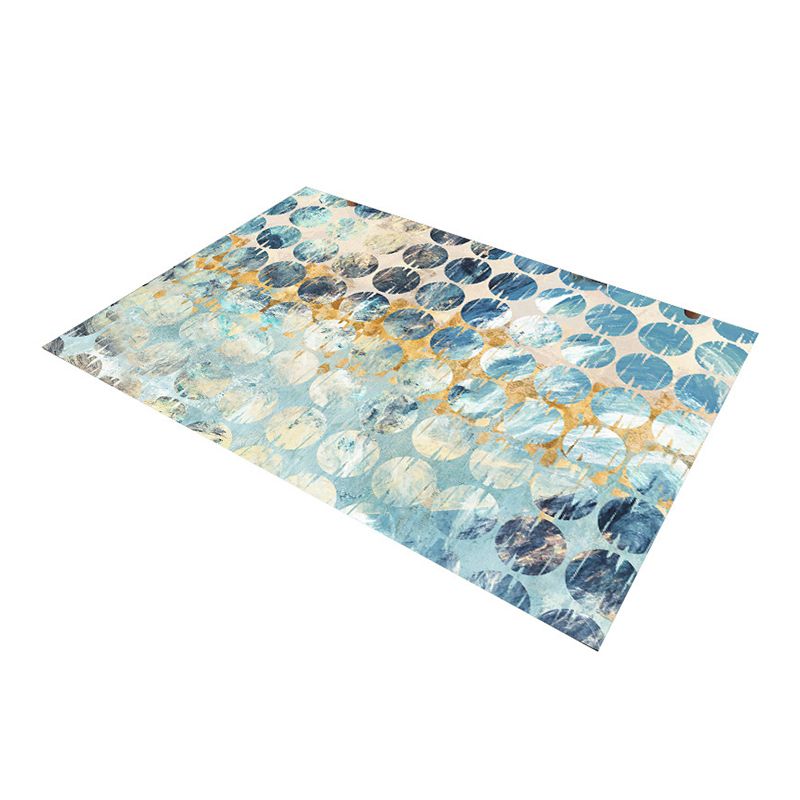 Modern Geometry Rug Polyester Rug Stain Resistant Carpet for Home Decor