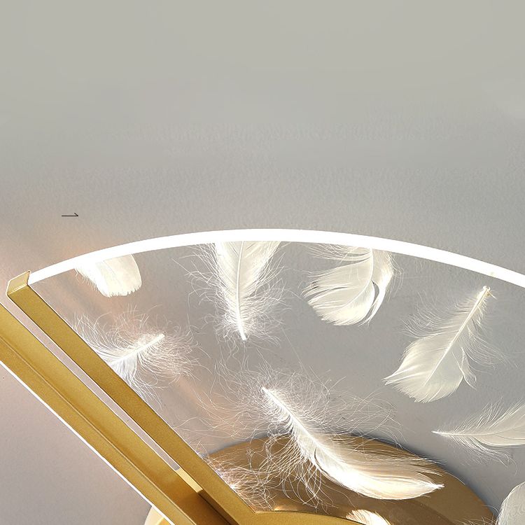 Monte de lavado LED lacado circular en modernos estilo acrílico de estilo acrílico de estilo conciso para sala de estar