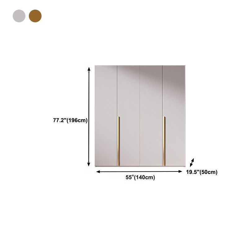 Modern Style Wardrobe Armoire Wood Armoire with Door for Bedroom