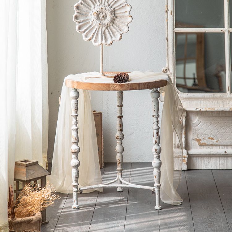French Country Distressed Cocktail Table Wooden Coffee Cocktail Table for Home