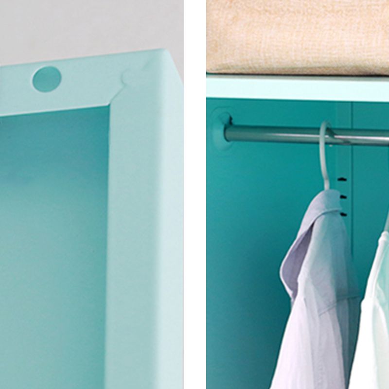 66.5"H Contemporary Wardrobe Armoire with Adjustable Shelves Hinged Wardrobe Closet