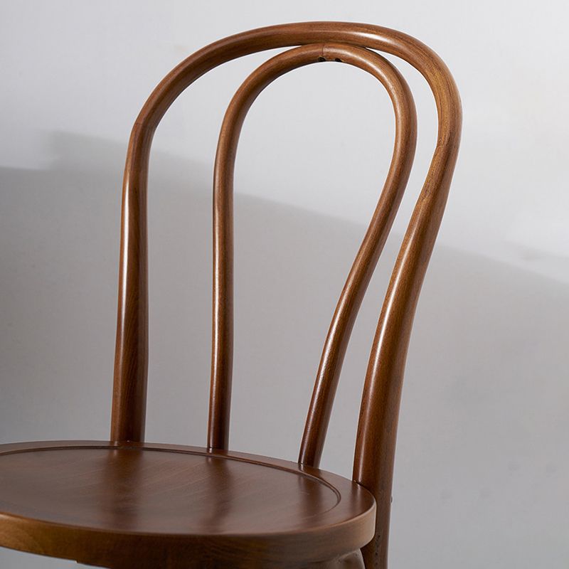 Solid Wood Side Chair Modern Windsor Indoor Dining Chair for Home