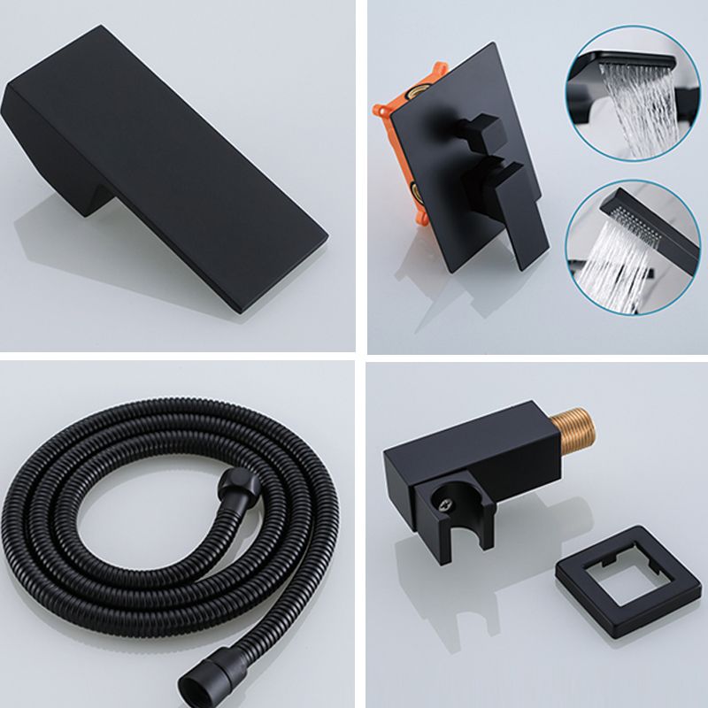 Contemporary Bathroom Faucet Wall Mounted Bathroom Faucet with Handheld Shower