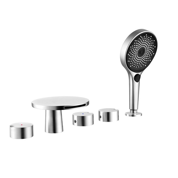 Modern Deck Mounted Metal Tub Faucet Trim Fixed Tub Faucet Trim