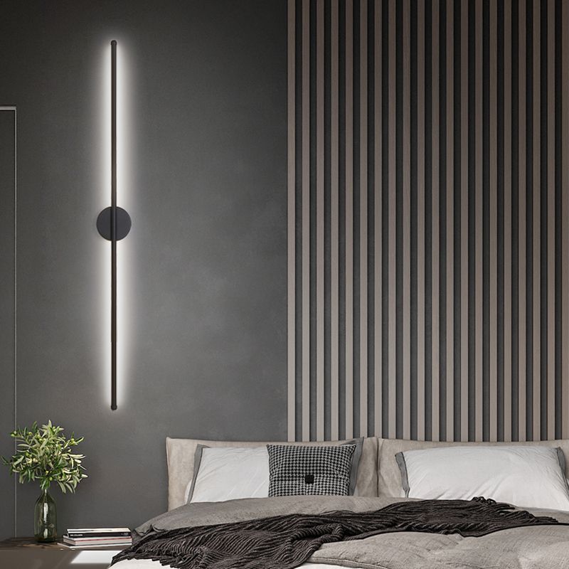 Lineare Form Metall Wandleuchten moderner Stil 2 Leuchten Wandmontageleuchte
