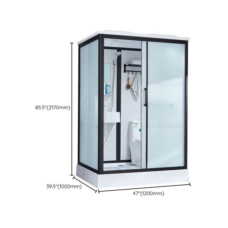 Framed Corner Shower Enclosure Single Sliding Shower Enclosure