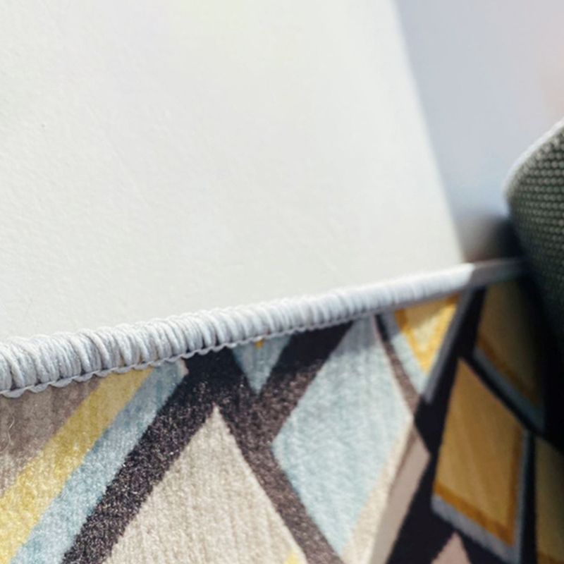 Veelkleurige artistieke binnendoorlopig truc trendy aquarel geprinte gebied tapijt polyester vriendelijk wasbaar tapijt voor woningdecoratie