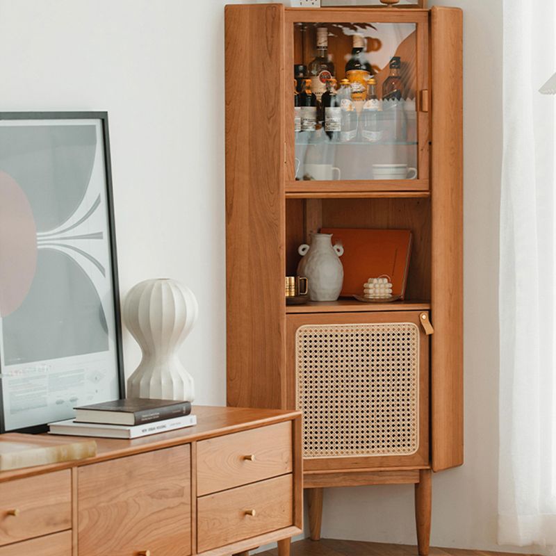Minimalism Rectangle Storage Cabinet Solid Wood Accent Cabinet