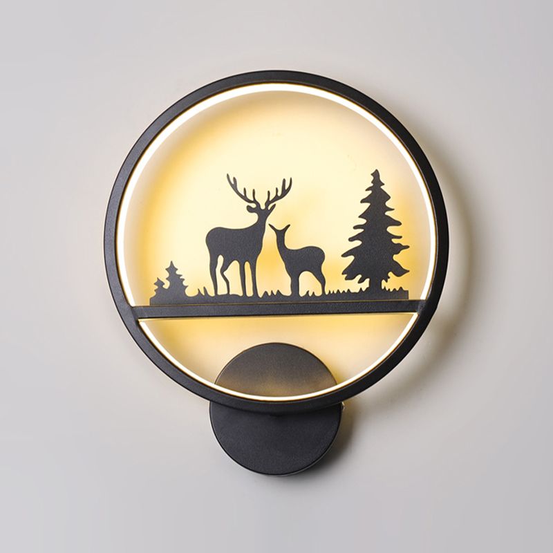 Metal Modern Wall Sconce Geometric Shape Wall Light with Silicone Shade for Bedroom