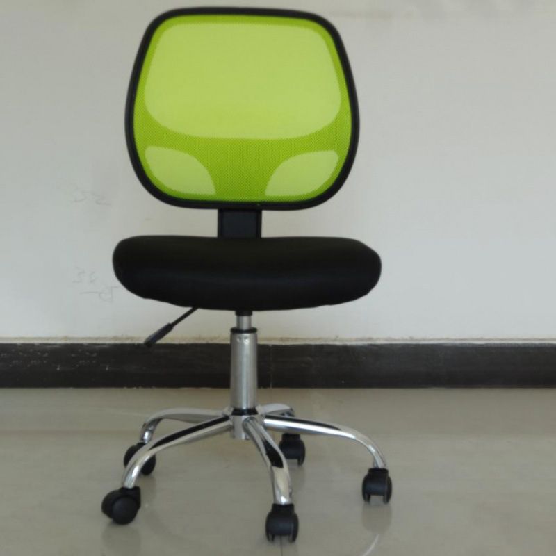 Silver Metal Modern Conference Chair in Mid-Back Mesh Conference Chair