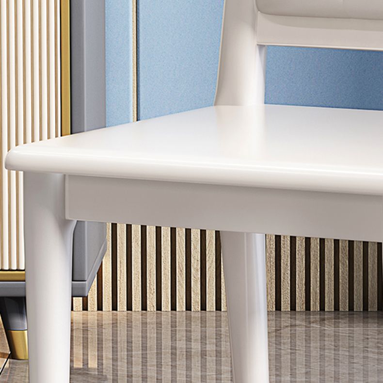 Modern Tufted Dining Chair Open Back Armless Chair for Kitchen Use