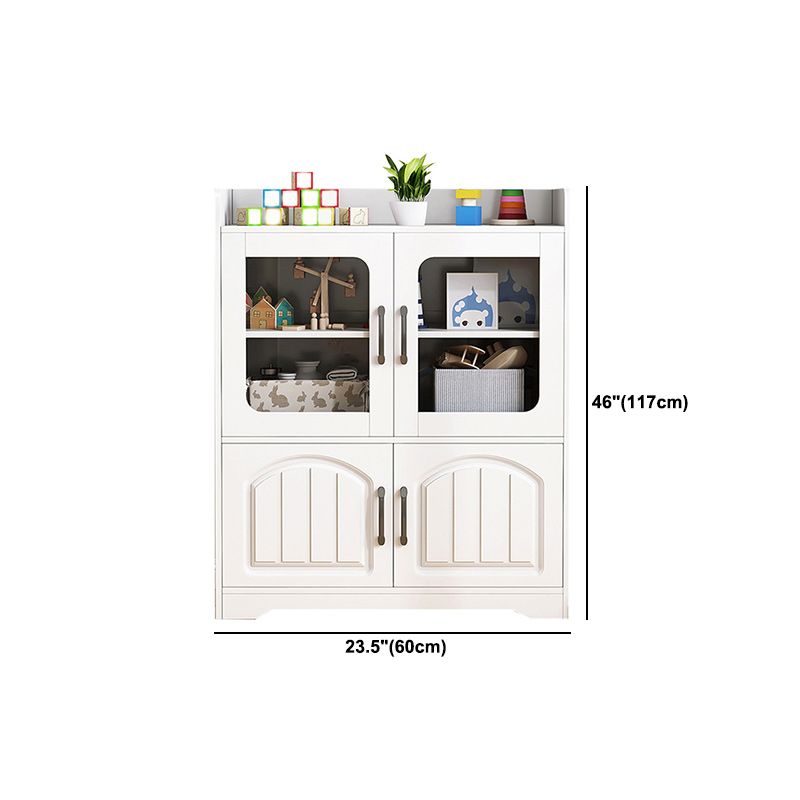 Modern Standard Accent Cabinet with Bar Pulls Doors Water Resistant Cabinet