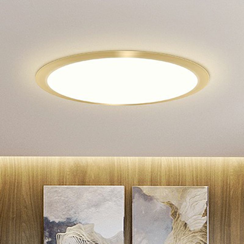Flache LED Flush Mount Beleuchtung Minimalistische Acryl Deckenleuchte für Schlafzimmer