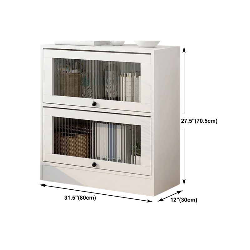 Scandinavian 11.8" Wide Standard Bookcase Manufactured Wood Bookshelf