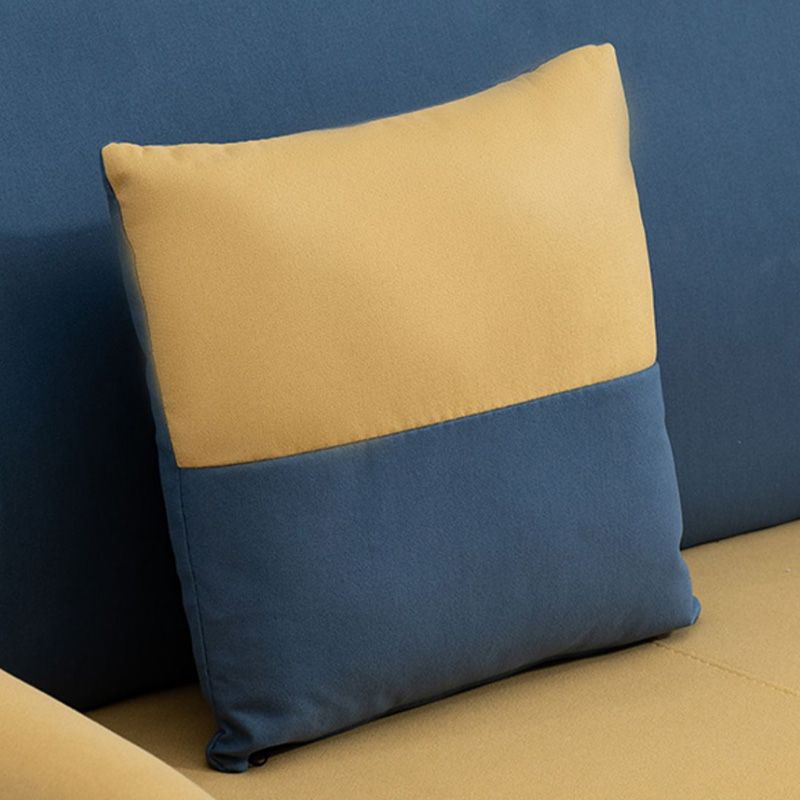 25.59" Wide Faux Leather Loveseat Scandinavian Flared Arm Sofa