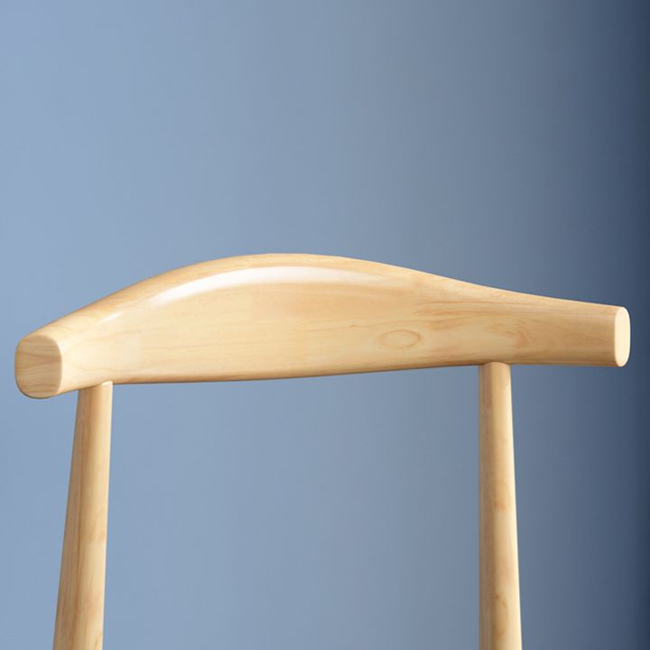 Scandinavian Style Wood Dining Chair Home Armless Open Back Dining Side Chair