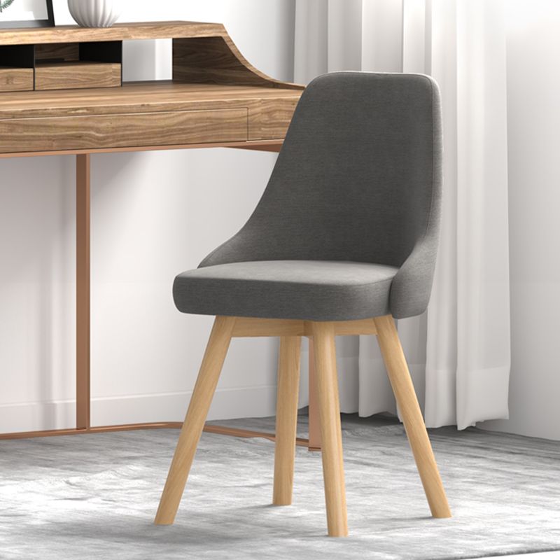Solid Wood Dining Chair Modern Style Swivel Side Chair for Dining Room