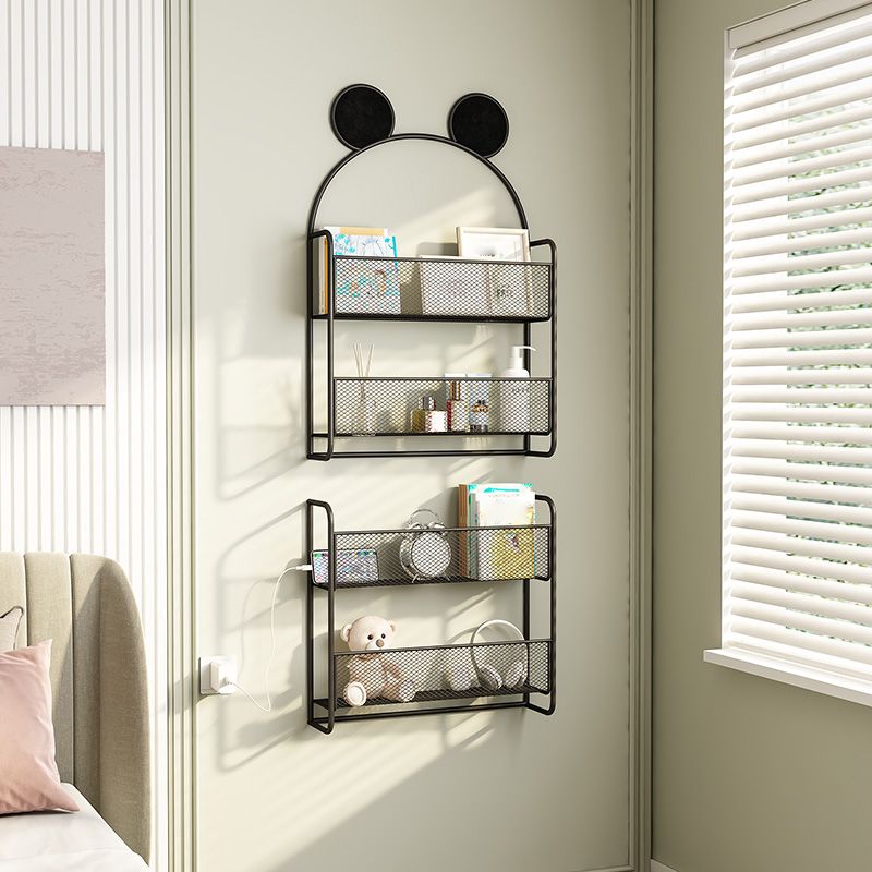 Wall Mounted Bookcase Scandinavian Style Bookshelf for Home Office Study Room