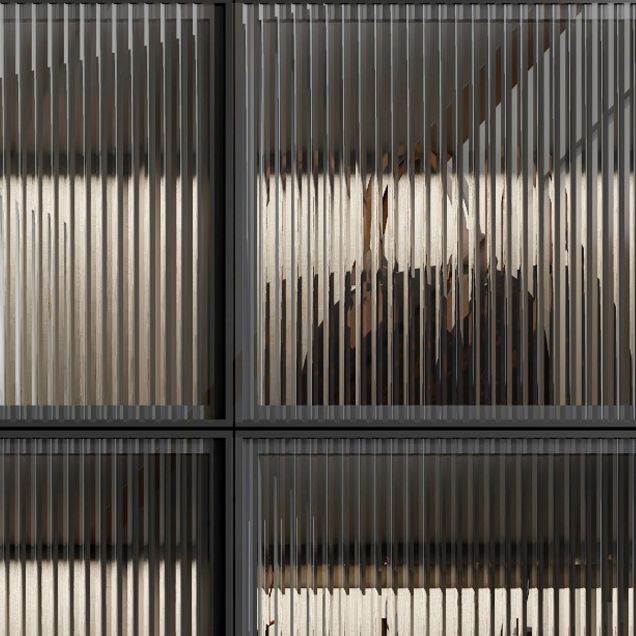 Glass and Wood Wardrobe Cabinet Modern Hinged Wardrobe Armoire