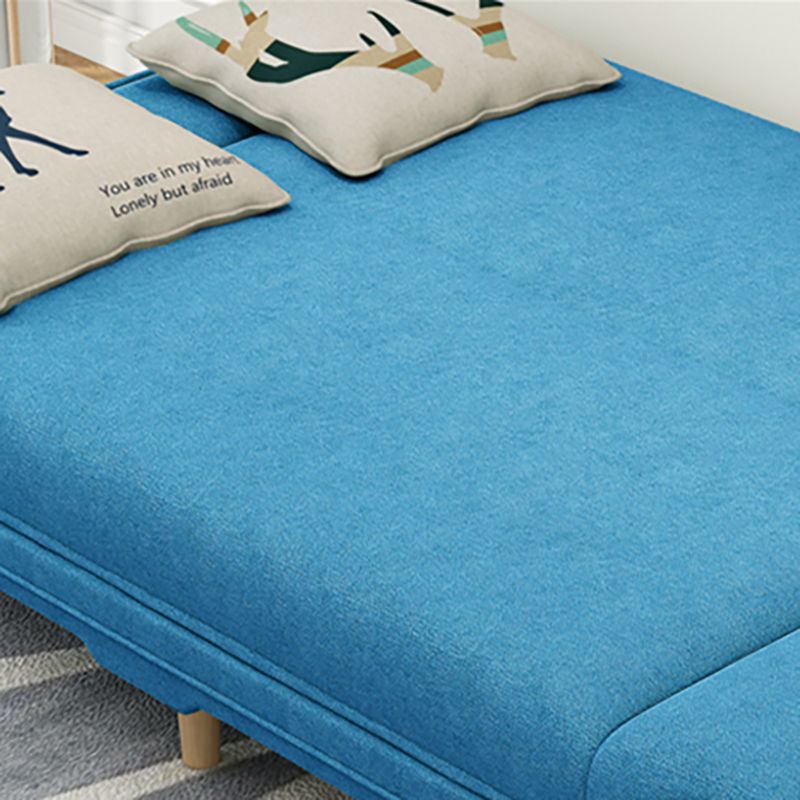 Contemporary Linen Armless Standard Sofa Bed Dual Purpose Sofa for Living Room