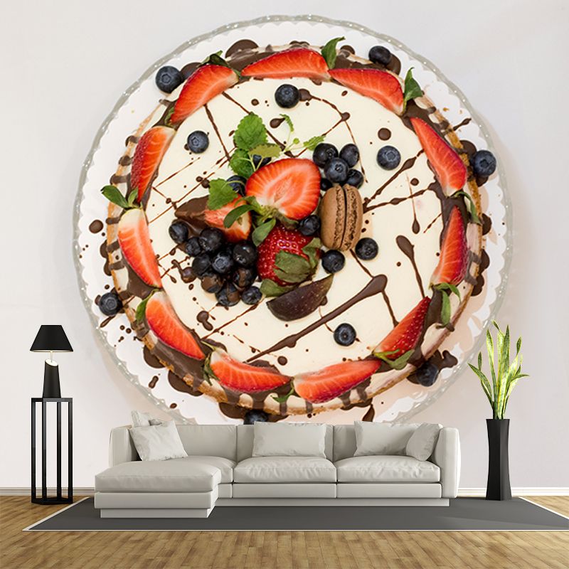 Delicious Cake Wall Paper Murals Mildew Resistant Cake Shop Wall Decor