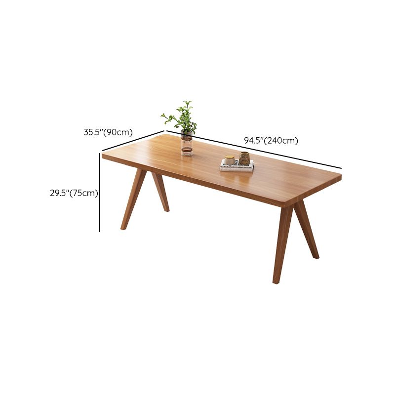 Modern 1/4/5/7 Pieces Dining Set Rectangle Pine Wood Dining Table for Living Room